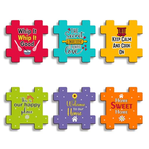 Image of Sehaz Artworks Fridge Magnets Refrigerator Stylish | Fridge Magnets Set | Fridge Decoration Items | Refrigerator Sticker | Fridge Stickers Refrigerator-FM-6-004