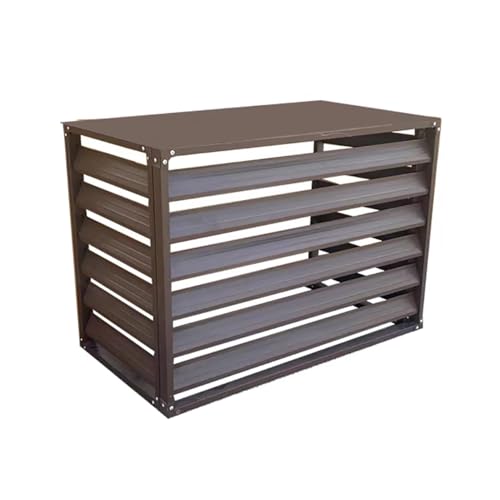 Cache-climatiseur et étagère de rangement plantes en aluminium pour terrasse