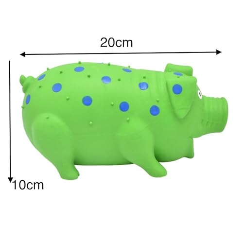 ZHENJIER Brinquedos para cães Squeaky Pig, pacote com 2 brinquedos para cães de porco grunhidos para