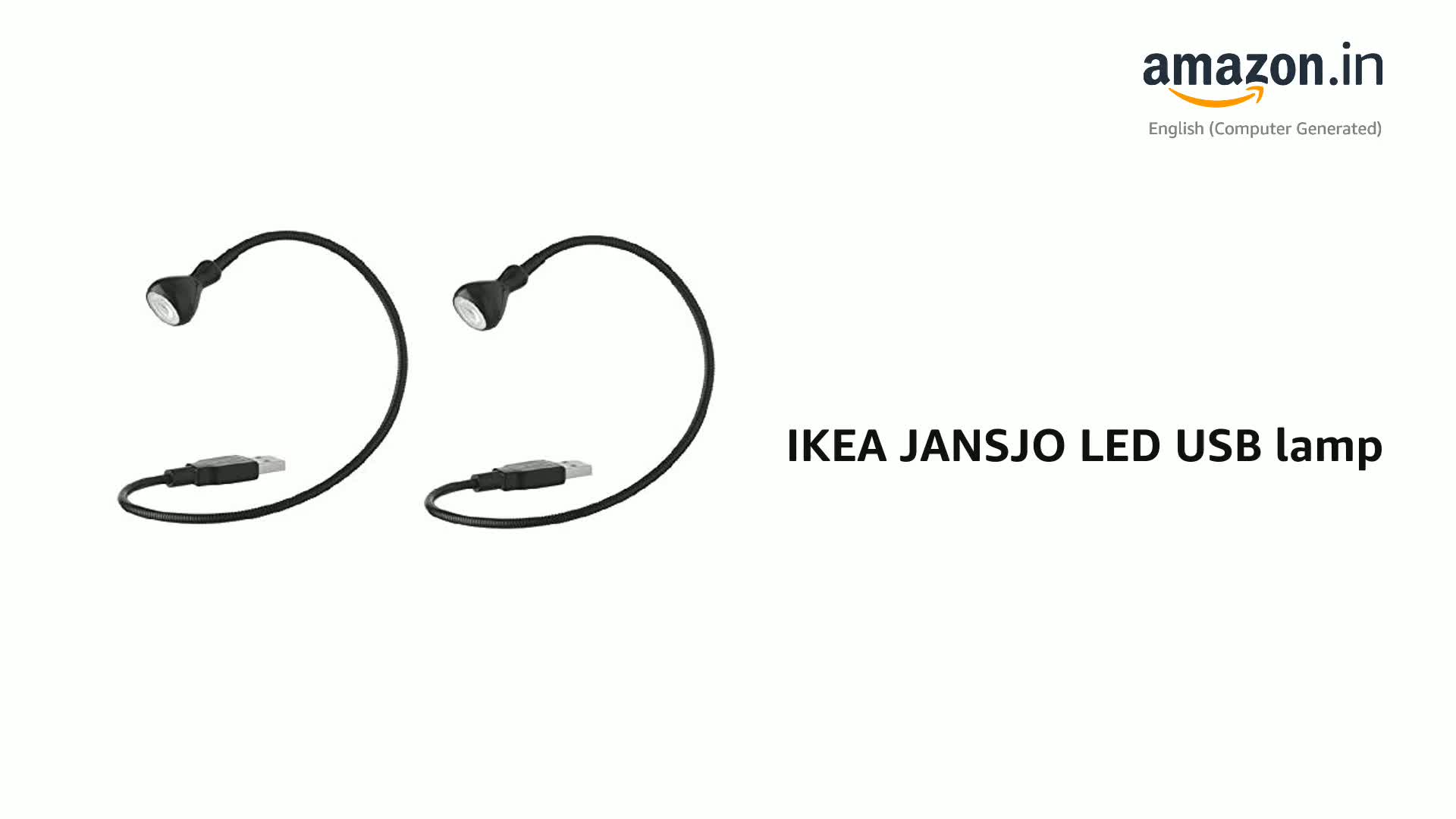 IKEA JANSJO LED USB lamp (Black, Set of 2) : Amazon.in: Sports