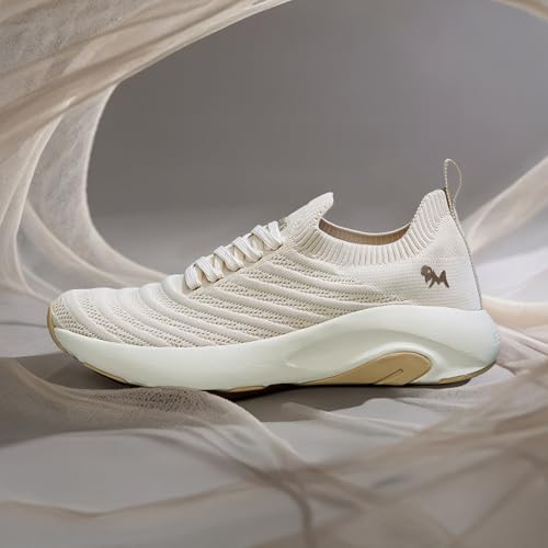Image of Neeman's Begin Walk Glide Women's Walking Sneakers with CushyWalk Cushioning | Stretch Knit Breathable Upper, CloudSurge Foam Insole, Anti-Skid EVA Rubber Sole, Lace-Up Comfort Shoes
