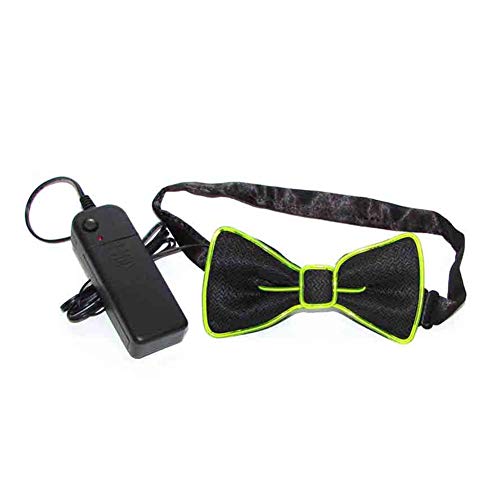 Dastrues Los Hombres de Moda LED EL Wire Corbata Luminoso de neón Parpadeante Light Up Pajarita para Club Cosplay Evening Party Decoration