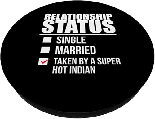 Miniatura 2 de Relationship Status Taken Super Hot Indian Pride India Proud PopSockets Swappable PopGrip