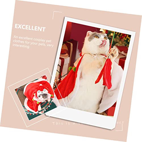 Mipcase 1 Conjunto De Ternos De Estilo De Vestuário Chifre Cães Capa De Resistência Frio Pet Festiva