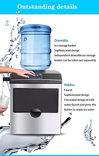 Máquina de Hielo Comercial de Sobreponer Acero Inox 25KG/24H miniatura 4
