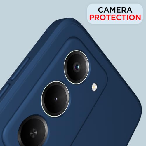 Image of Outlouders Back Cover for Redmi 15 5G | Camera Protection | Durable Soft Matte Silicone Bumper Case (Blue)
