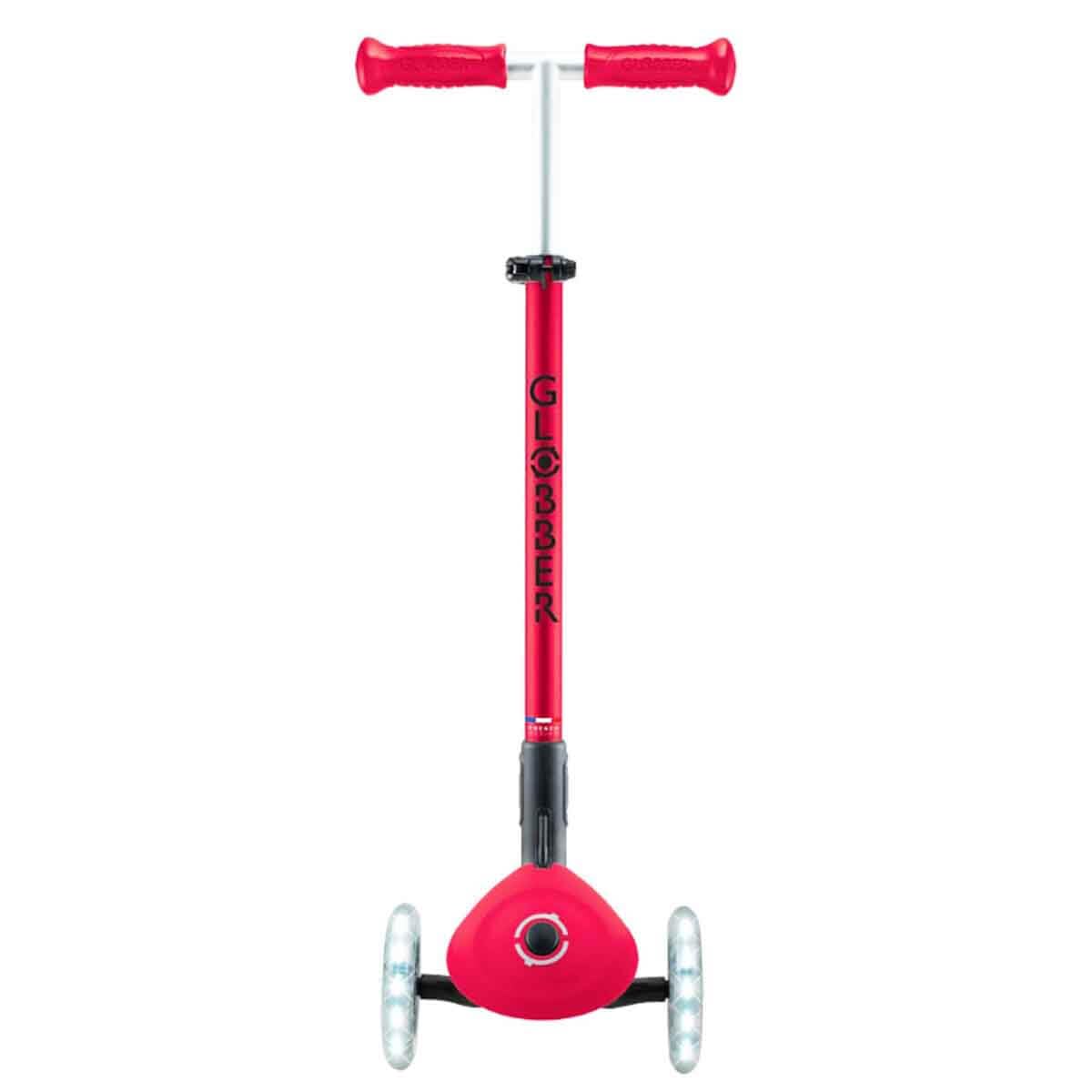 Globber Primo Folding Plus Lights - Monopattino a 3 ruote, per bambini da 3 a 9 anni