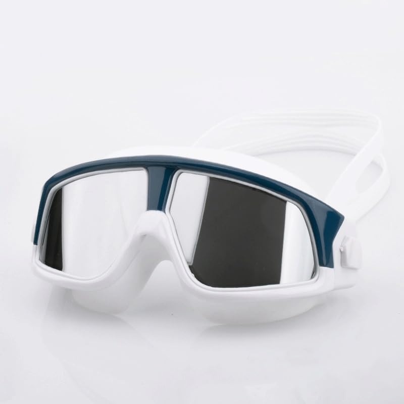 Silicone Electroplating Swimming Goggles Adult Anti-fog Waterproof Swim Glasses