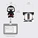 Finex 4 Pcs Set Star Wars BB8 Darth Vader Kylo Ren Stormtrooper Badge ID Clip Reel Retractable Holder Office Work Nurse Name Badge Tag Clip On Card Holders Cute - 30 inch Cord Extension