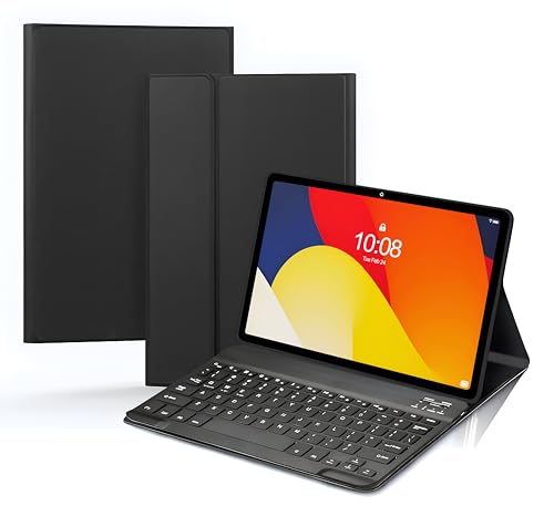 Image of ProElite Keyboard case for Moto Pad 60 Pro 12.7 inch 2025, Magnetic Detachable Wireless Bluetooth Keyboard Moto Pad 60 Pro 12.7 inch 2025, Black