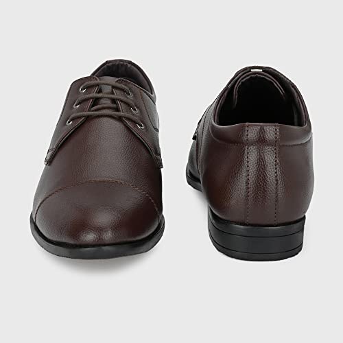 Image of Centrino Mens Formal Shoe |Elegant Lace Up Derby for Business & Casual Wear | Premium Craftsmanship for a Stylish & Sophisticated Look | Cushioned Insole for All-Day Comfort & Support (8685)