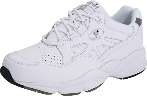 Propét Men's Stability Walker Walking Sneakers Medicare Approved Shoes, White, 15 X-Wide
