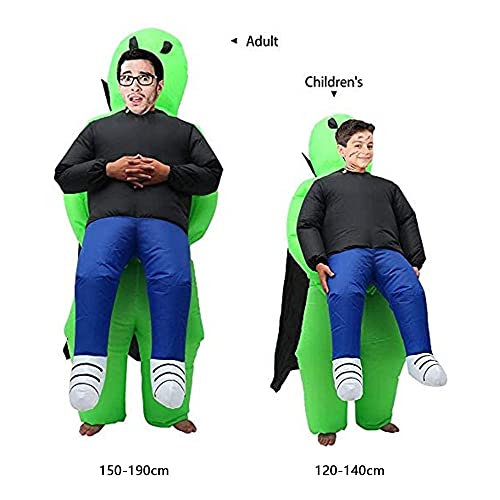 Opblaasbaar buitenaards kostuum voor volwassenen en kinderen ruimte buitenaards pick me up kostuum opblazen halloween… - Image 8