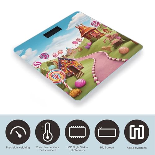 Báscula Digital de Baño con Pantalla LCD y Vidrio Templado miniatura 3