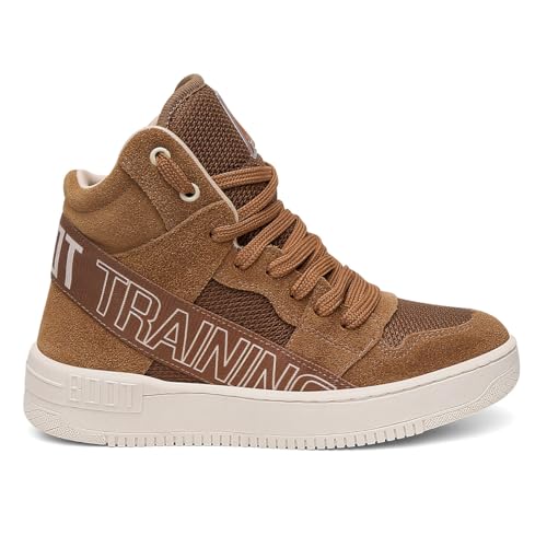 Bota de Treino Divas Elastic Feminino Fitness Academia Boot Training Brasil Gym Musculação Tênis (Chocolate, BR, Adulto, Numérico, 37)