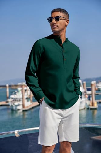 Image of Zombom Men's Kurta || Chinese Collar Long Sleeves || Straight Hip Length Kurtas || Short Kurta for Men || for Festival || Function || Occasion Wear Fancy Kurta for || Best Gifts for Men