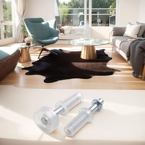 Kit de herrajes para puertas plegables de 32 piezas: ruedas guía y pivotes superiores para puertas empotradas. Herraje duradero de acero y plástico. miniatura 5