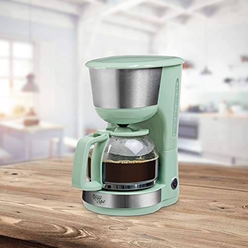 Bestron Kaffeemaschine mit Warmhalteplatte, Royal Mint, Für gemahlenen Filterkaffee, 10 Tassen, 1000 Watt, Mintgrün – Bild 5