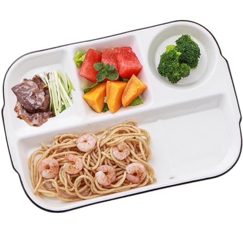 AIYoo Large White Dinner Plates Ceramic Divided Plate 12 Inch 4 Compartment Porcelain Portion Control Plate for Adults Bariatric Diet - Microwave, Oven, and Dishwasher Safe AIYoo Large White Dinner Plates Ceramic Divided Plate 12 Inch 4 Compartment Porcelain Portion Control Plate for Adults Bariatric Diet - Microwave, Oven, and Dishwasher Safe
