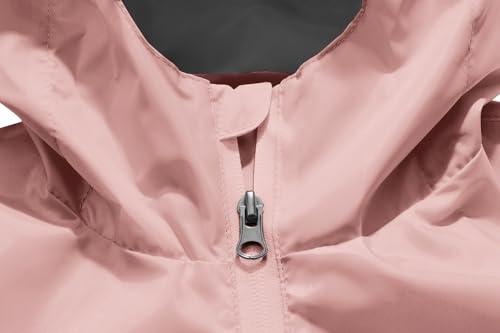 Image of Boys Girls Rain Jackets Lightweight Waterproof Hooded Raincoat Lined Windbreakers for Kids