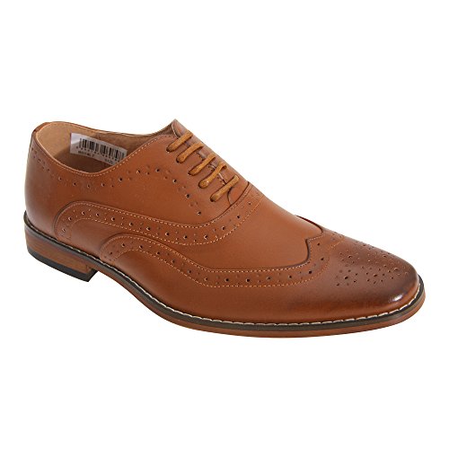 Goor Tommy Garçon Lacet Richelieu Oxford Chaussures Fauve - Brun Clair, 4 UK