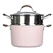 Stainless Steel Steamer Pot Glass Vented Lid - 3 Piece Set - Safe and Durable - Great
