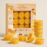 Ashlux Velas de Miel de Abeja Natural, Navidad y Spa