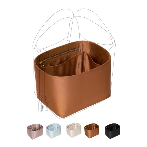 ZTUJO Picotin 18 bolsas de inserção Hermes, bolsa organizadora luxuosa de picotina sedosa serve para Hermes Picotin 18/22 (ouro, P22)