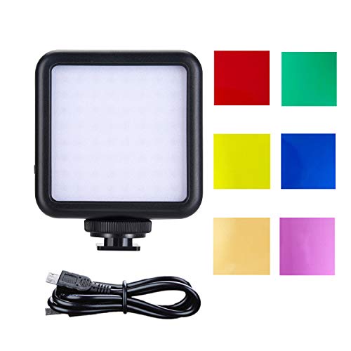2500Mah Led Video Ligh, 3 Cold Shoe Camera Light, Portable Photography Lighting For Dji Osmo Sony Dslr Canon Camera Gopro Vlogging #TOP22