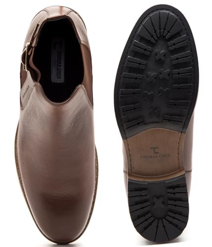 Image of THOMAS CRICK Premium Leather Shoes Versatile Elegance and Comfort Chelsea Boots