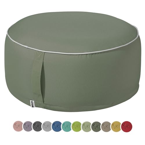 heimtexland Pouf d’extérieur Coussin de siège résistant aux intempéries Coussin de sol gonflable Tabouret de jardin Pouf de yoga Pouf de salon Tabouret de table Décoration de fête Sac de siège 25 x 55