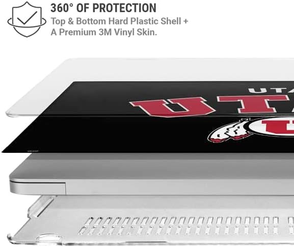 Skinit Case + Skin Compatible with MacBook Pro 15in (2016-19) - Officially Licensed Utah Utes Logo Design