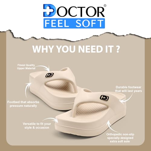 Image of Women's Soft Cushion Flip Flops with EVA Sole | Lightweight Anti-Slip Everyday Wear Slippers for Home, Walking, Casual & Outdoor Use