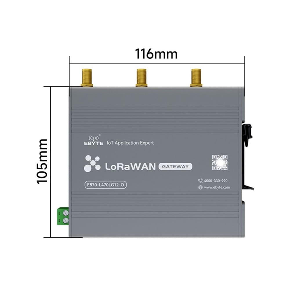 470/868/915M SX1302 LoraWan WIF Puerta de enlace inalámbrica de código abierto E870-O medio dúplex integrado NS nodo rojo PA+LNA grado industrial (868M)