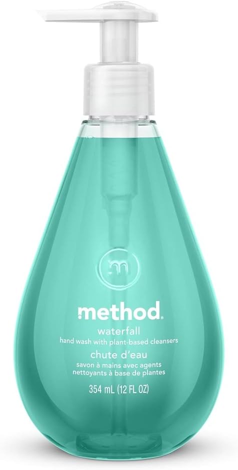 Method Gel Hand Soap Refill, Waterfall, Recyclable Bottle, 34 oz (Pack of 4) (Packaging May Vary)