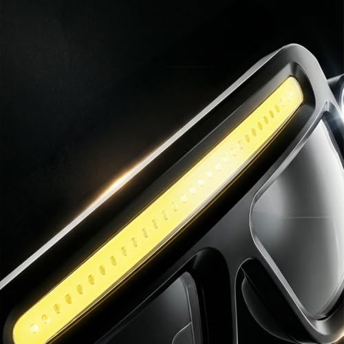 Gafas con luz LED y sensor de movimiento para regular la lámpara frontal 7