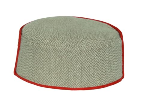 Image of Vastraa Fusion Himachali Topi for Men | Nepali Headwear | Traditional Kullu Cap | Pahadi Topi | Kashmiri Hat | Wool Handcrafted Ethnic Wear