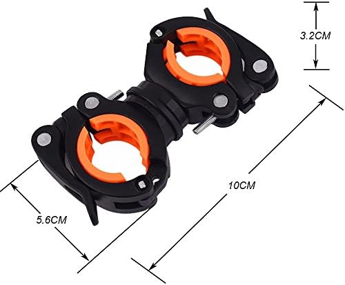 Nincha 360 Rotation Cycling Light Holder Bike Flashlight Bracket Grip Bicycle LED Lamp Stand MTB Torch Clamp Clip Mount Accessories