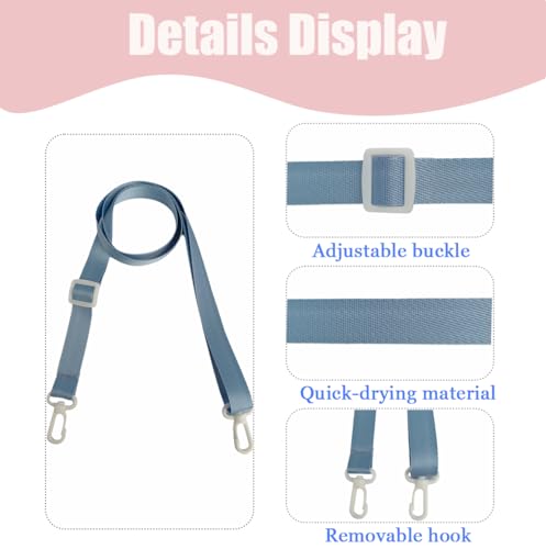 Image of 3Pcs Shower Lanyard for Mastectomy Drain Holder,Skin Friendly Drain Holder for Breast Surgery Recovery,Adjustable Tummy Tuck Recovery Supplies (Solid Color)