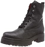  Buffalo Damen Shadow CILARY REPTIL Leathe Combat Boots, Schwarz (Black 01 00), 39 EU