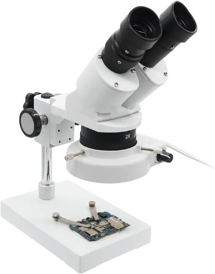 20X 40X Binocular Stereo Microscope Mobile Phone Repair Tool PCB Soldering Compound Light Microscopes Lab Industrial Inspection