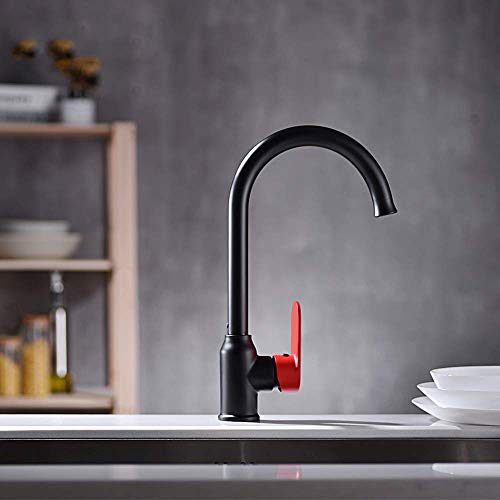Mitigeur mitigeur d'eau moderne pour cuisine ouverte design Nero