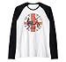 Swinging London 1964 UK 60s Retro Scooter Vintage Donna Uomo Maglia con Maniche Raglan