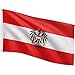 Produktbild FLAGMASTER Flagge, 30 verschiedene Fahnen zur Wahl, Größe 120 cm x 80 cm, Österreich
