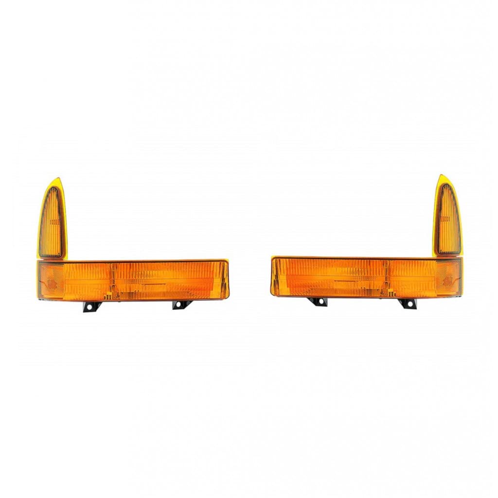For Ford F-250/F-350 Super Duty 1999 2000 2001 Signal Light Driver and Passenger Side | Pair | Amber | FO2520141, FO2521141 | XC3Z13201BA, XC3Z13200BA