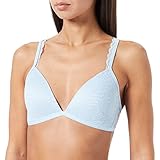 Triángulo forrado de largo Calvin Klein Triángulo Forrado de Largo Sujetador, Azul pálido, M para Mujer