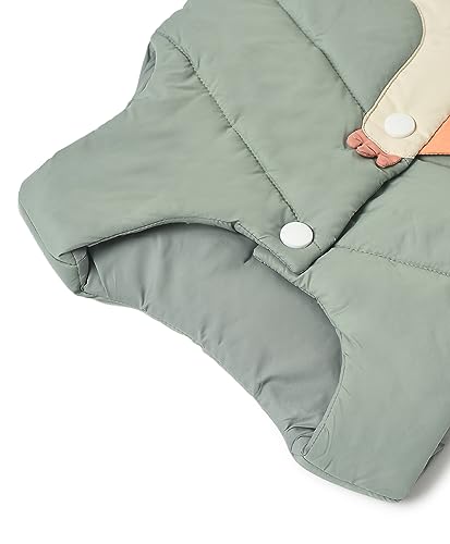 Image of Mi Arcus Purple Baby Puffer Jacket with Stand Collar for Girls Kids Infants Toddlers