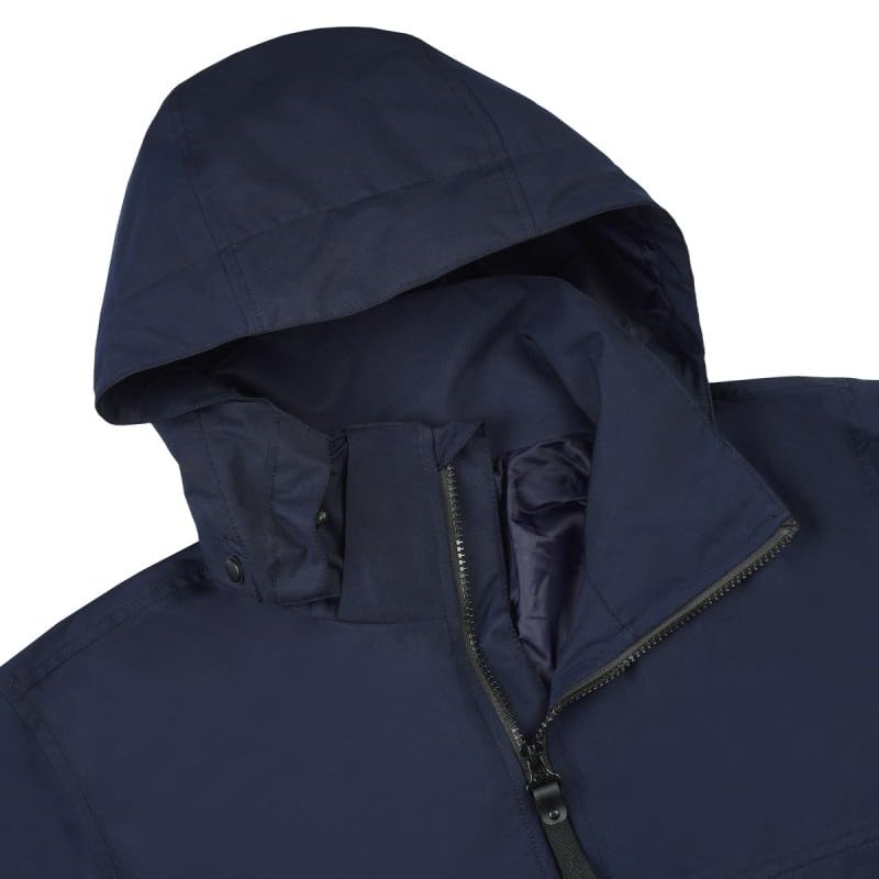 Icepeak AALEN - Chubasquero para hombre, 100% poliéster, capucha extraíble, impermeable, senderismo y exterior
