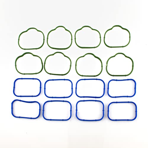 Image of Intake Manifold Upper and Lower Gasket Set Fits for Chrysler 200 300 Town and Country 2011-2016 Dodge Avenger Challenger Charger Durango Jeep Grand Cherokee VW Routan Replaces 16pcs