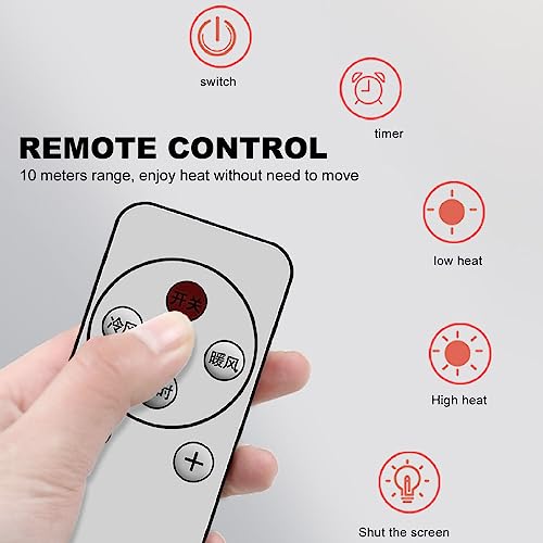 Mini Ar Condicionado, Refrigerador de Ar Portátil Montado na Parede de 2000 W e Aquecedor Com Contro
